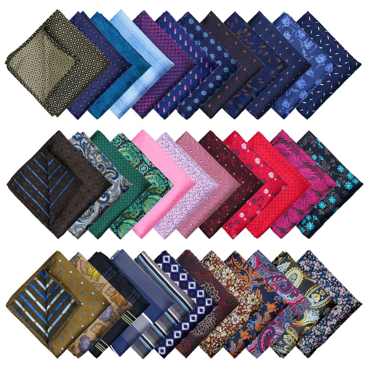 Men Accessories Elegant - Elegant Men Pocket Square Luxury Paisley