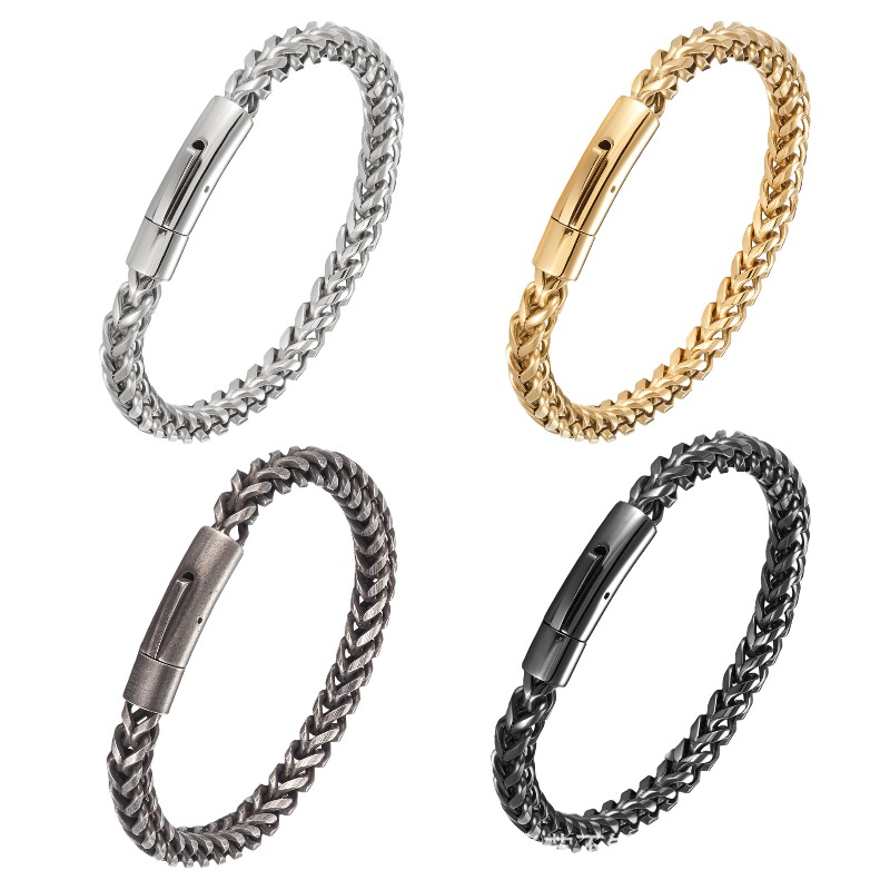 Men Accessories Ring And Bracelet - Men's Titanium Steel Niche high-end Bracelet