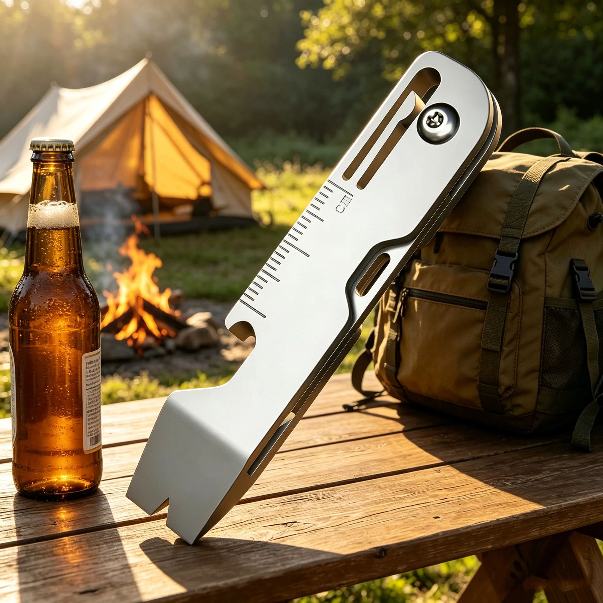 Keychain Multi Tool - Titanium Alloy Multi-Function Keychain Folding Knife