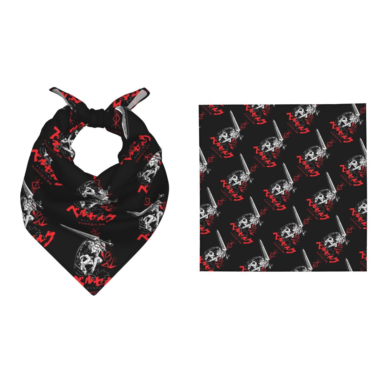 Men Accessories Brands - 55CM B-Berserks Bandana Holiday Parties Ceremonies
