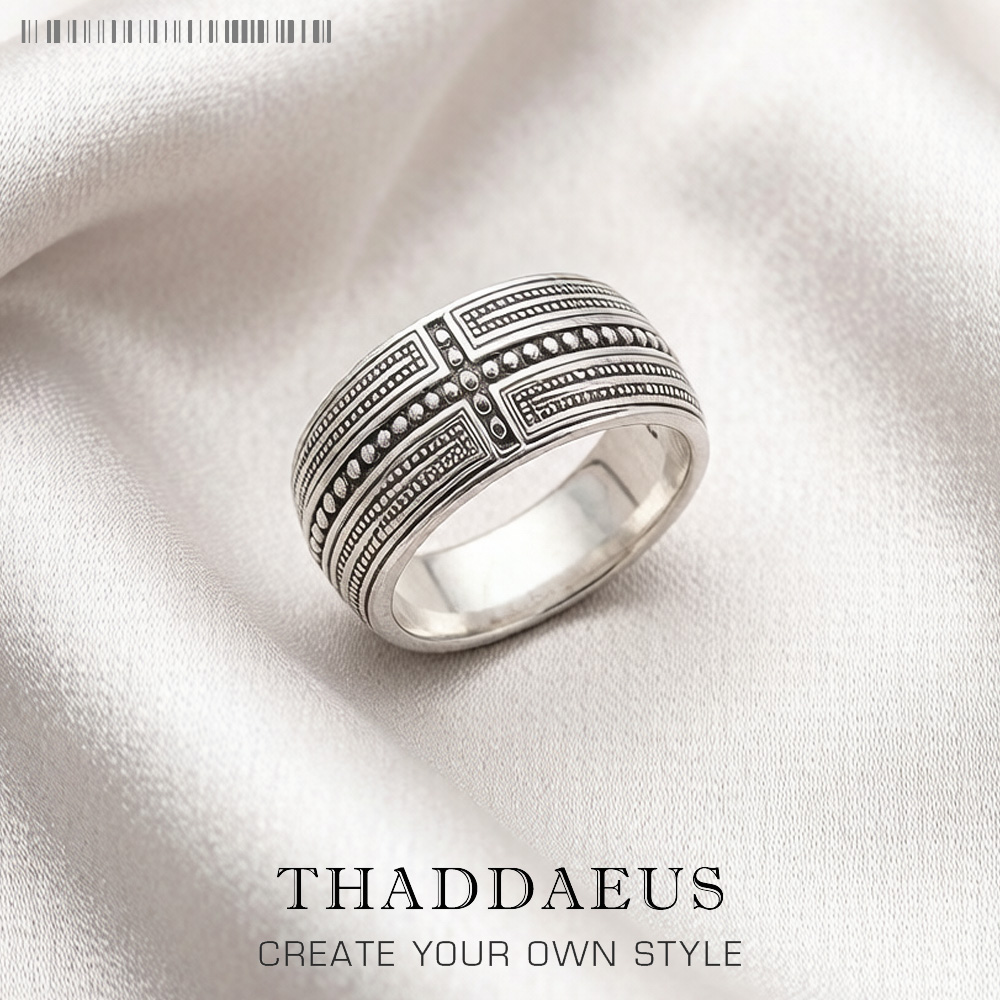 Men Accessories Brands - Band Ring Cross Brand New Europe