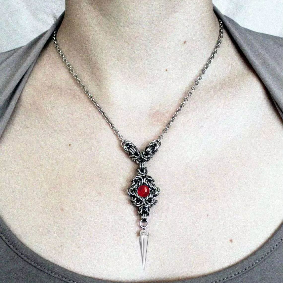Men'S Victorian Accessories - Punk rivet necklace,clasp,Gothic jewelry,rock accessories, Victorian,mystery,pagan,Y2K
