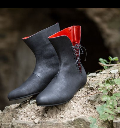 Men'S Victorian Accessories - Men's Medieval Leather Shoe Middle Ages