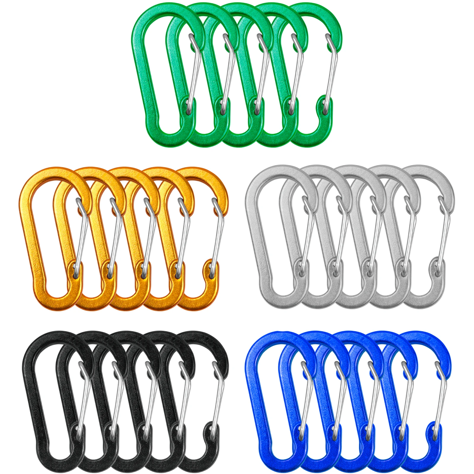 5/10/12pcs Carabiner Clips Min - Keychain Multi Tool recension och pris