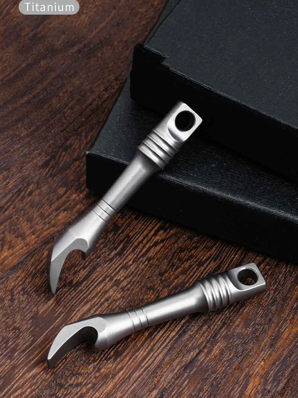 TC4 Titanium Alloy Crowbar Min - Keychain Multi Tool recension och pris