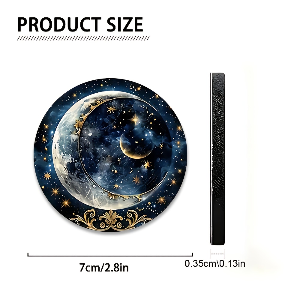2pcs Starry Night Moon Car Cup - Men Accessories Elegant recension och pris