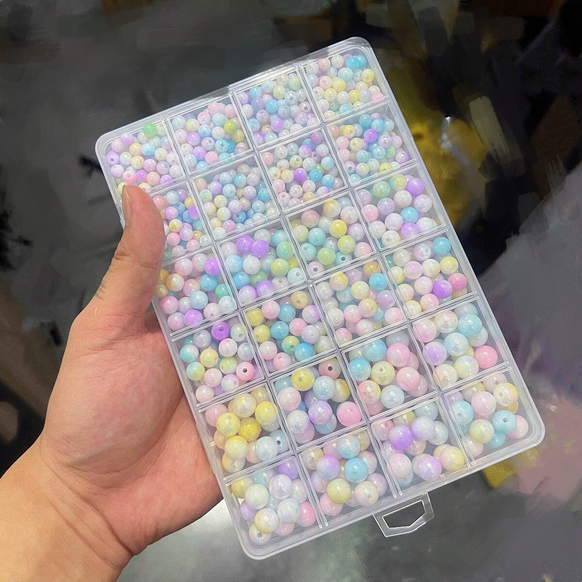 800pcs/24 grid set box 6mm/8mm - Men'S Accessories Jewelry Bracelet recension och pris
