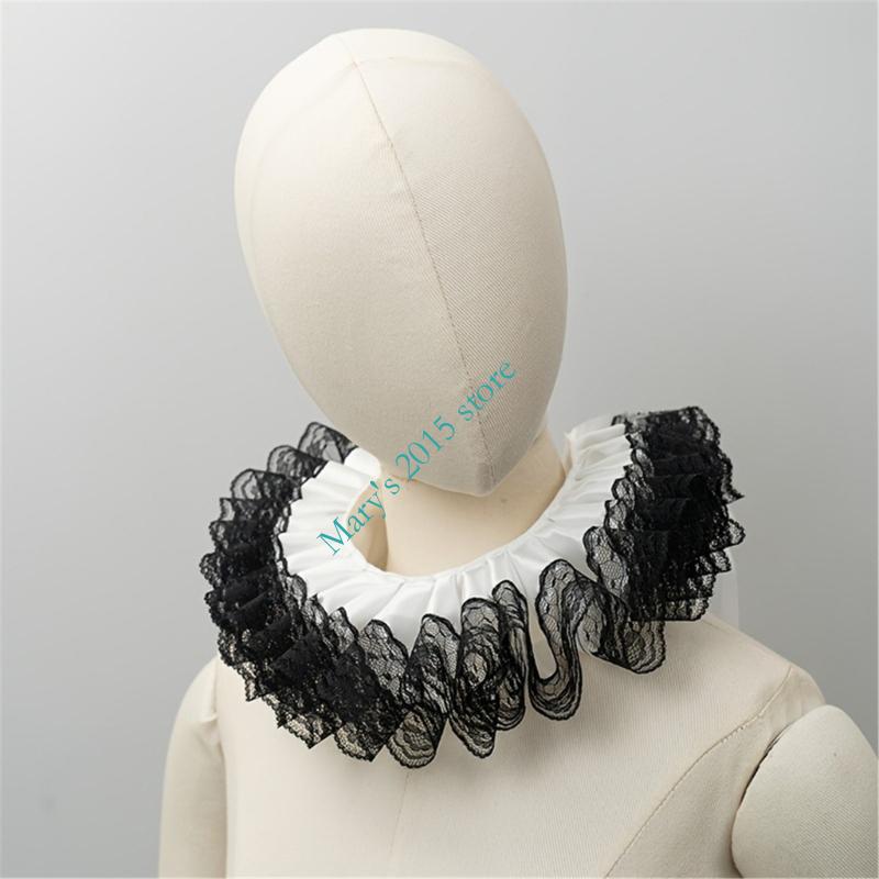 Victorian Layered Lace Ruffle  - Men'S Victorian Accessories recension och pris