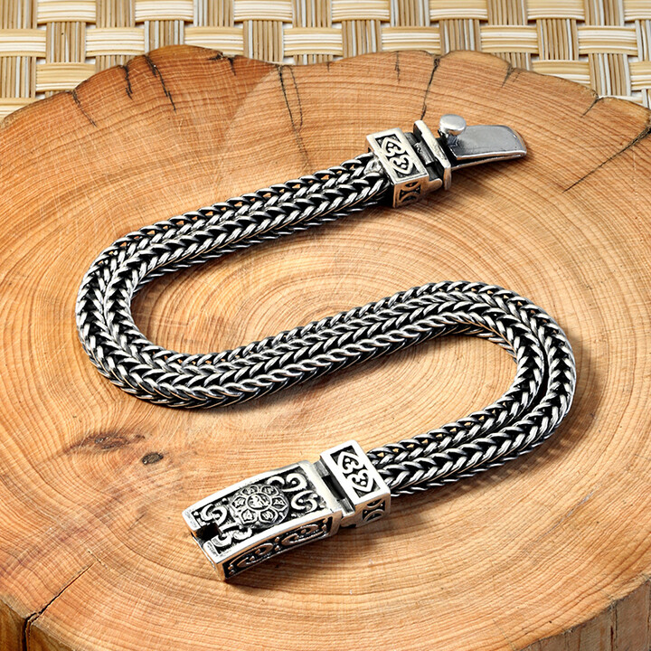 New Double Row Fox Tail Six Ma - Men Accessories Ring And Bracelet recension och pris