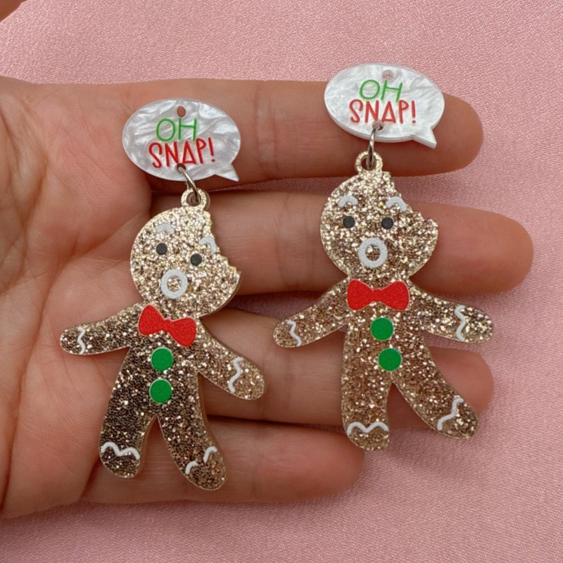 10pcs Cute Christmas Gingerbre - Men'S Mens Accessories recension och pris