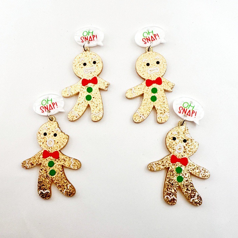 10pcs Cute Christmas Gingerbre - Men'S Mens Accessories recension och pris
