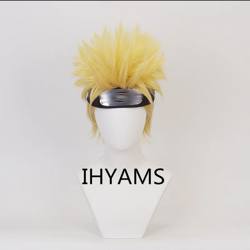 Uzumaki Cosplay Wigs 30cm Shor - Men'S Yellow Accessories recension och pris