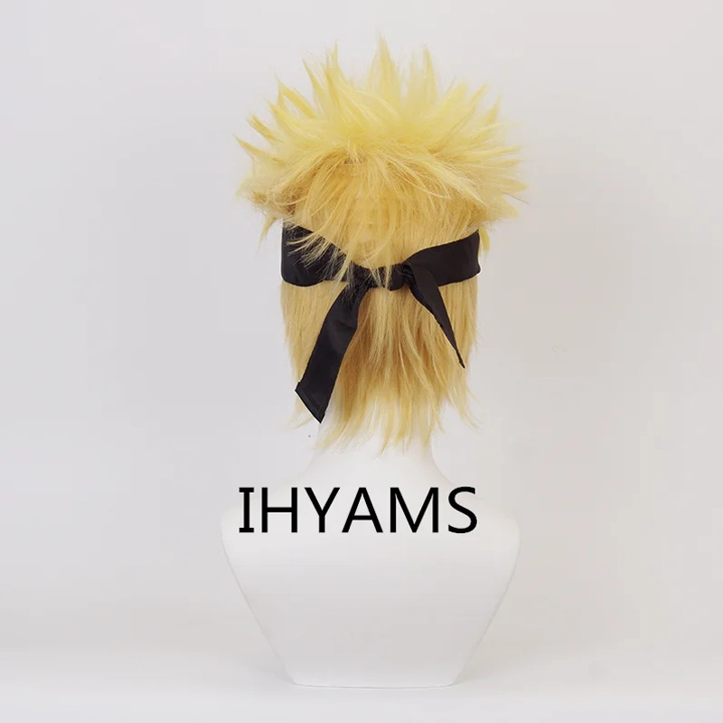 Uzumaki Cosplay Wigs 30cm Shor - Men'S Yellow Accessories recension och pris
