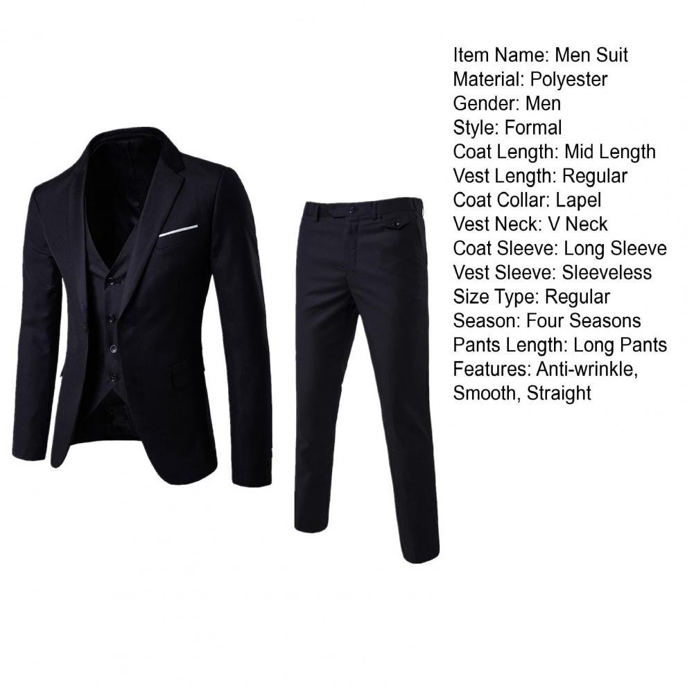 Men Blazers 3Pieces Sets Weddi - Men Accessories Elegant recension och pris