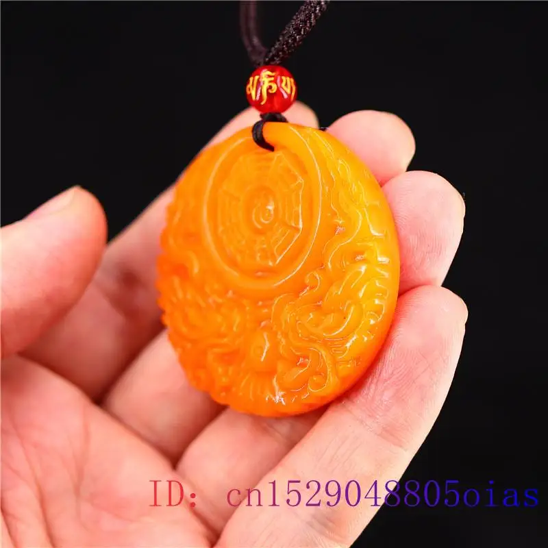 Yellow Jade Dragon Pendant Gif - Men'S Yellow Accessories recension och pris