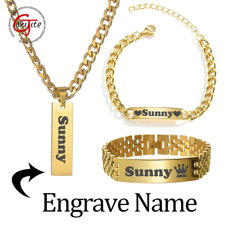 Goxijite Custom Engraved Name  - Men'S Accessories Jewelry Bracelet recension och pris