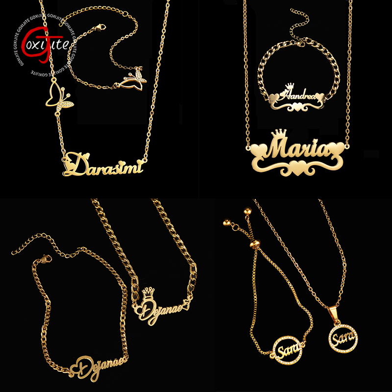 Goxijite Customize Name Neckla - Men'S Accessories Jewelry Bracelet recension och pris