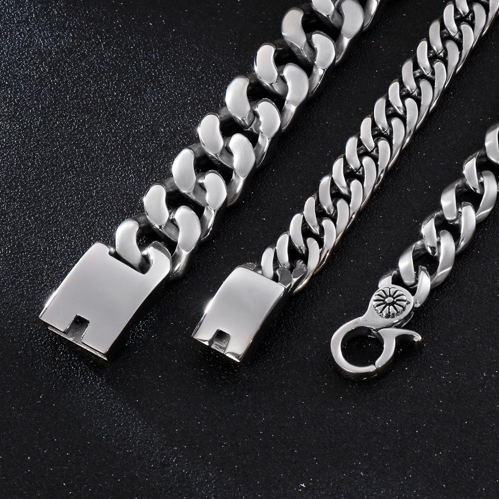 KALEN 22cm Stainless Steel Lin - Men Accessories Ring And Bracelet recension och pris