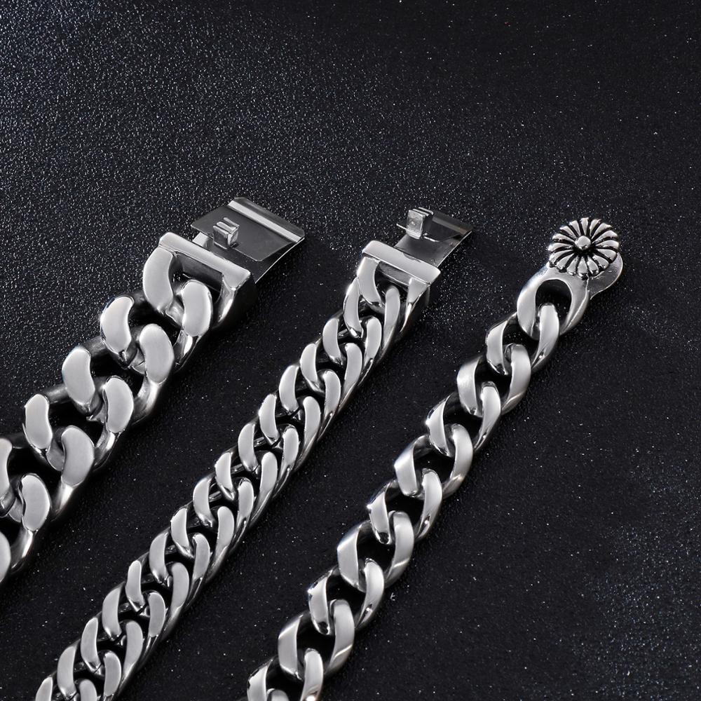 KALEN 22cm Stainless Steel Lin - Men Accessories Ring And Bracelet recension och pris