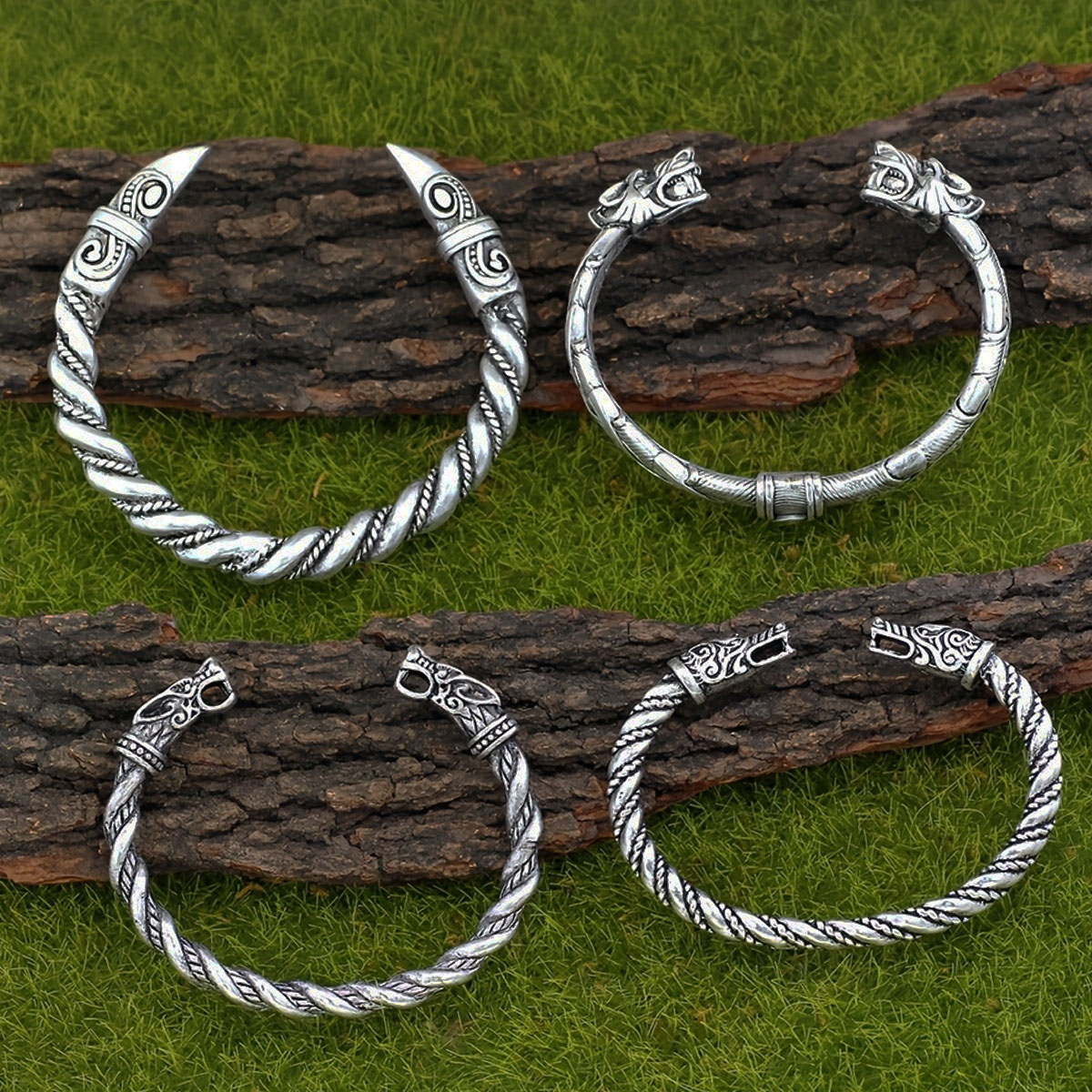4-piece Nordic Viking Retro No - Men Accessories Ring And Bracelet recension och pris