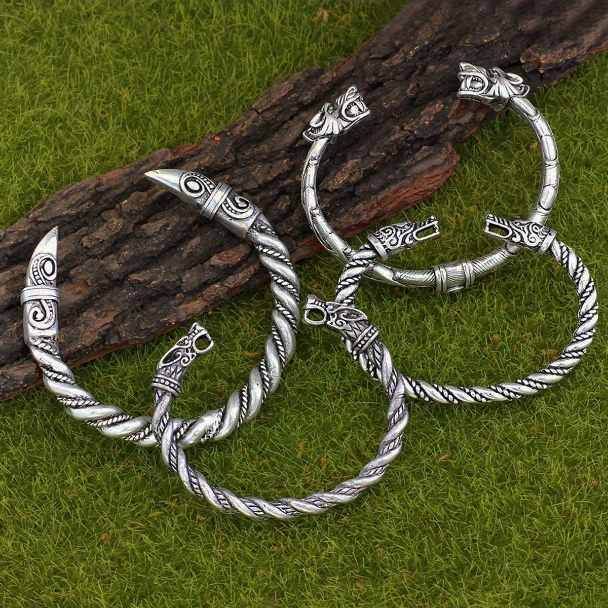 4-piece Nordic Viking Retro No - Men Accessories Ring And Bracelet recension och pris