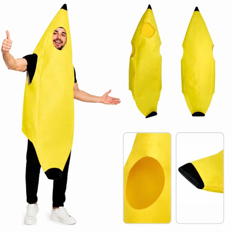 Adult Banana Costume Funny Fru - Men'S Yellow Accessories recension och pris