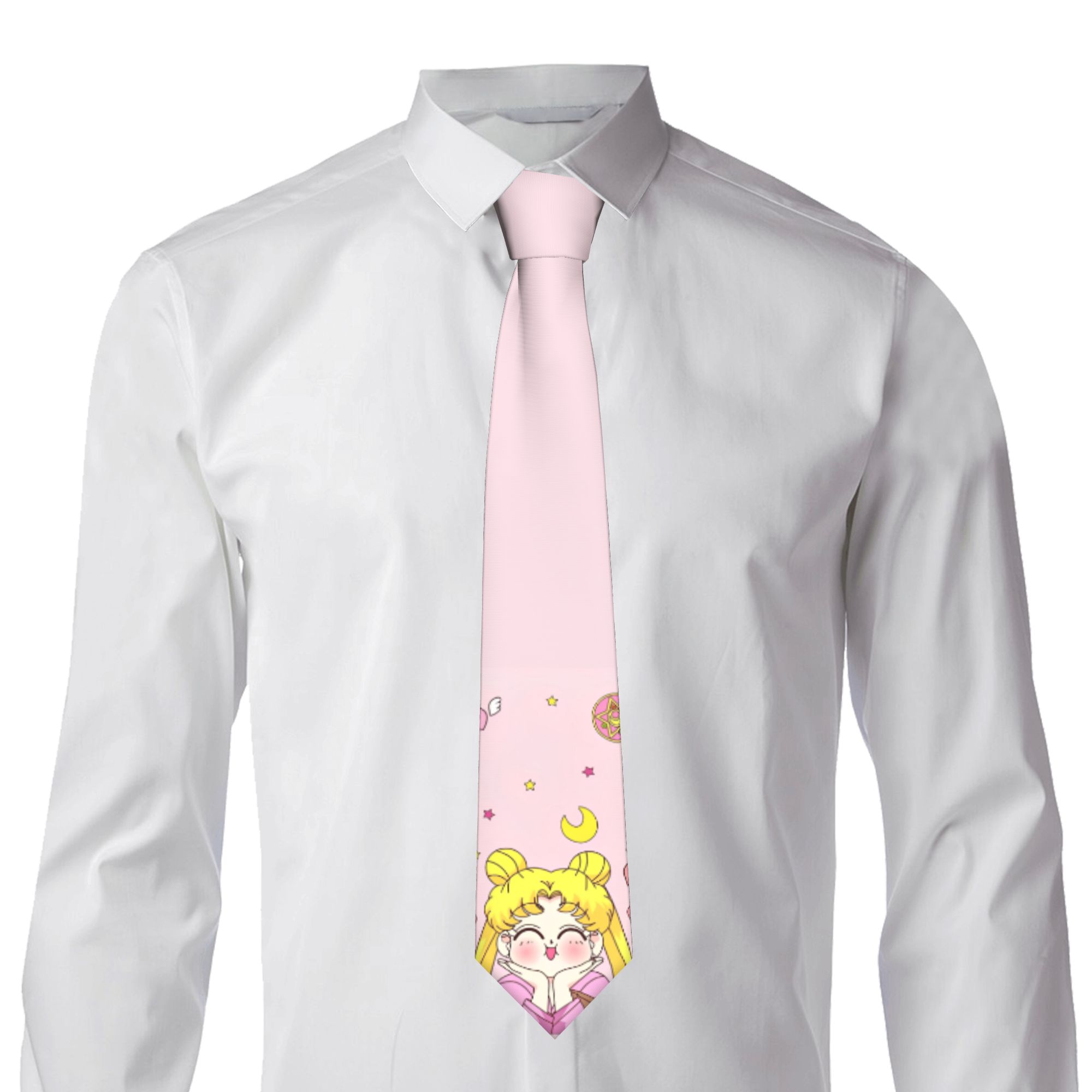 Mens Tie Cartoon Moons 3D Prin - Men Accessories Elegant recension och pris
