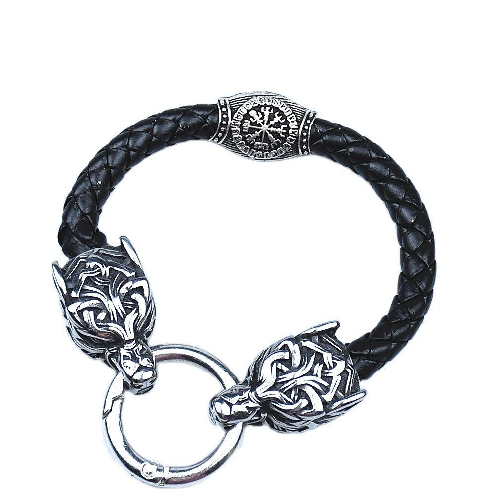 Stainless Steel Wolf Head Brac - Men Accessories Ring And Bracelet recension och pris