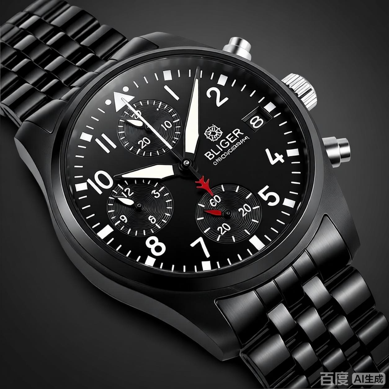 BLIGER Full Black Brushed 38mm - Men'S Accessories Jewelry Bracelet recension och pris
