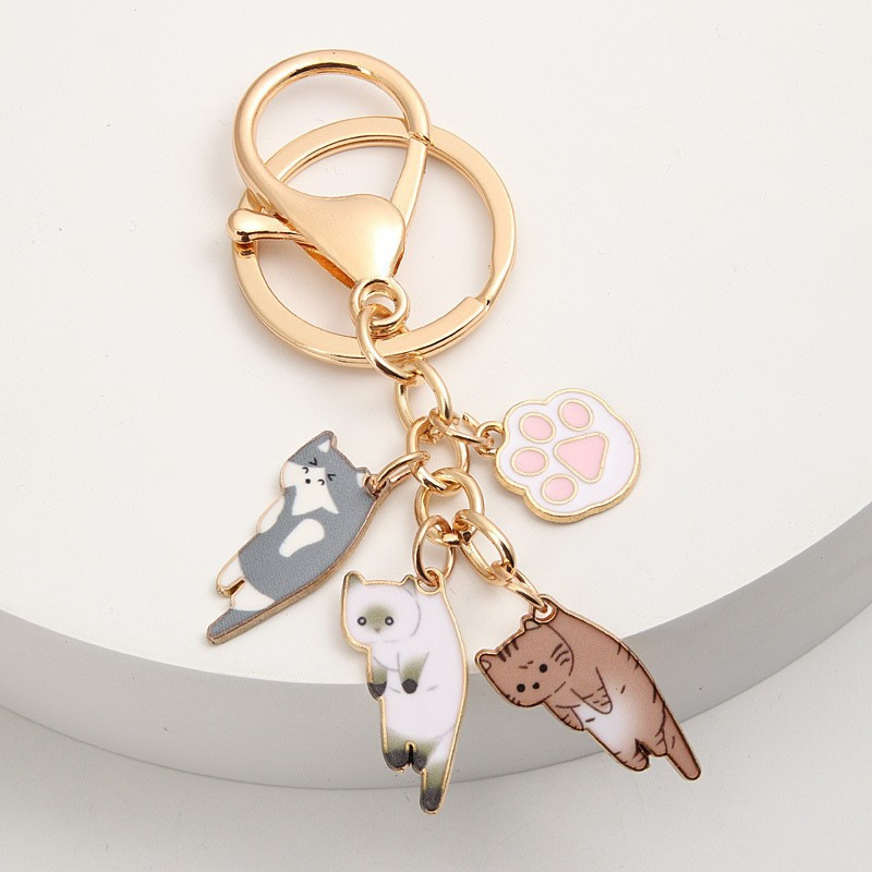 Kawaii Cat Keychain Pet Paw Ke - Men'S Accessories Rings recension och pris