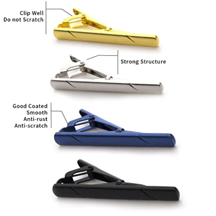 4Pcs Tie Clips For Men Tie Bar - Men'S Accessories recension och pris