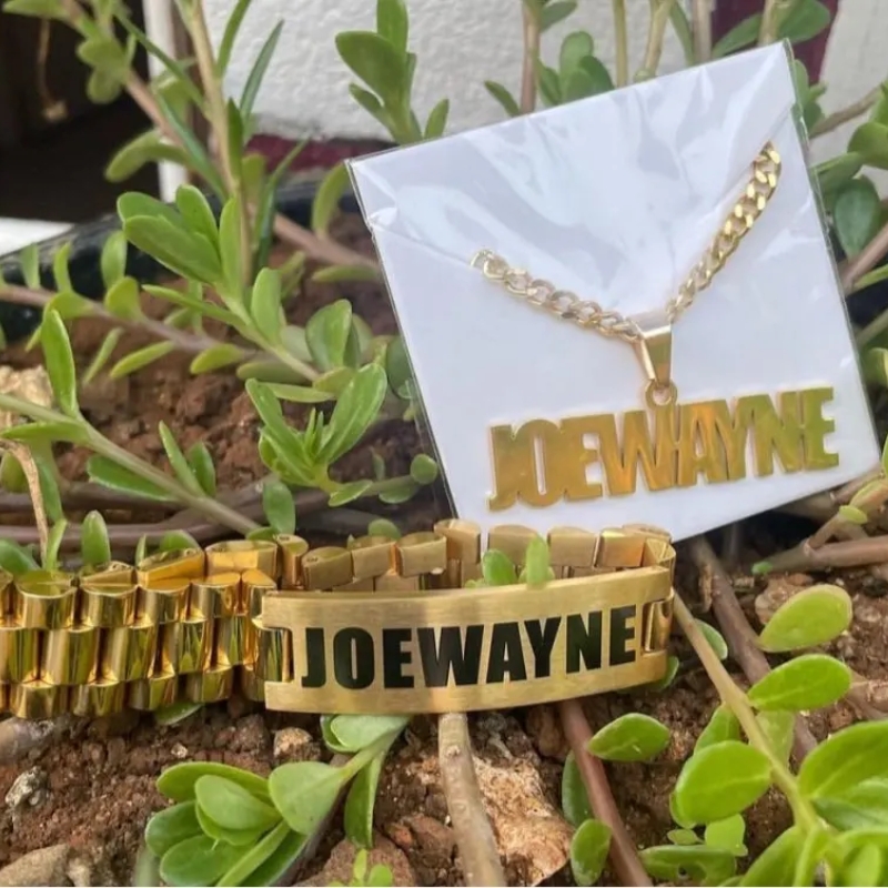 Custom Men Name Necklace Big B - Men'S Accessories Jewelry Bracelet recension och pris