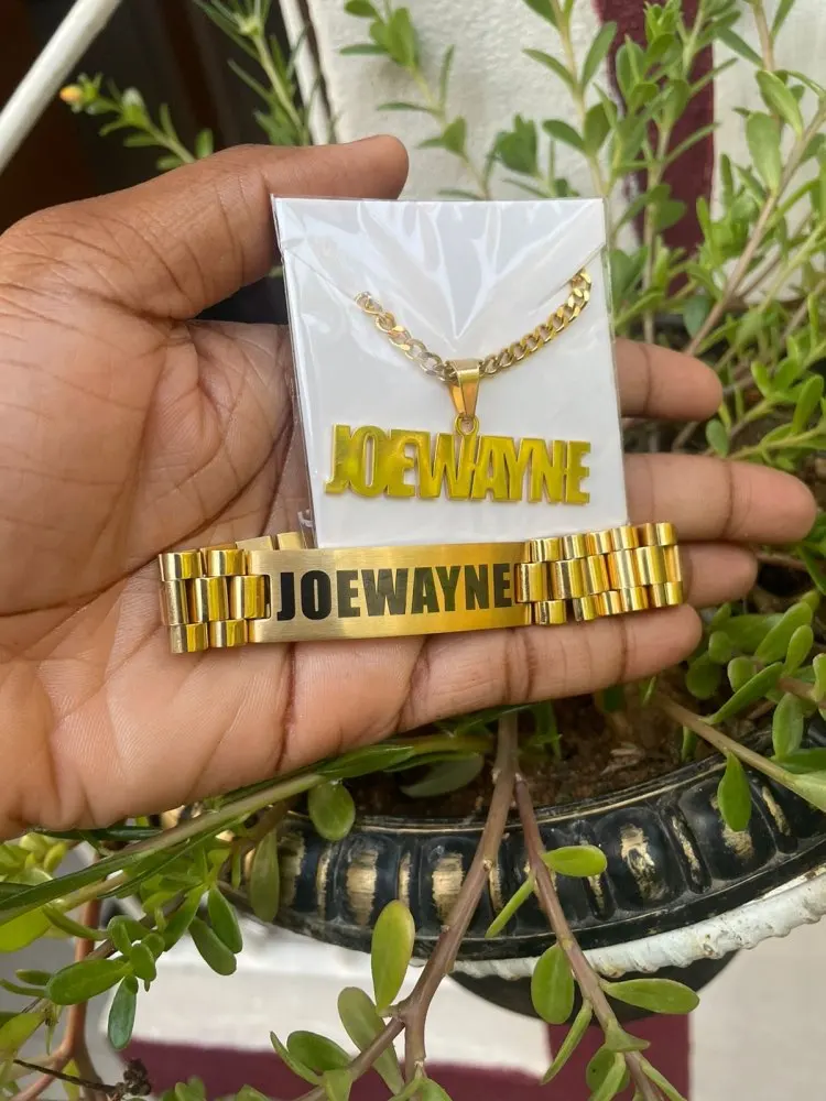 Custom Men Name Necklace Big B - Men'S Accessories Jewelry Bracelet recension och pris