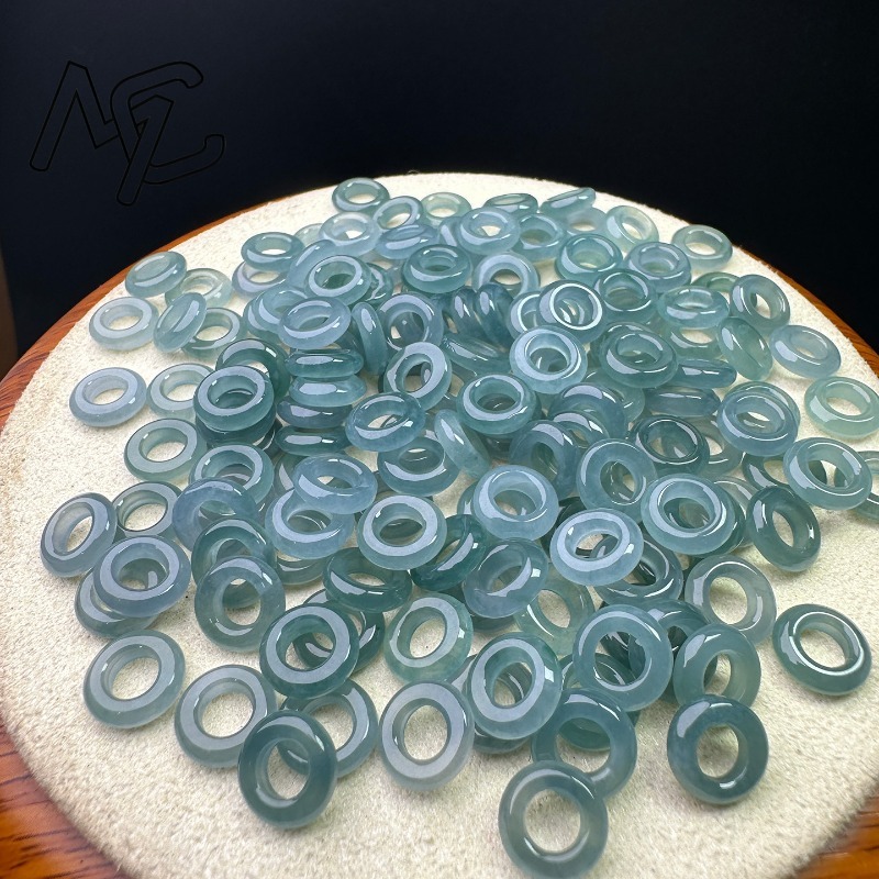 10pcs A Green Jade Blue Water  - Men Accessories Ring And Bracelet recension och pris