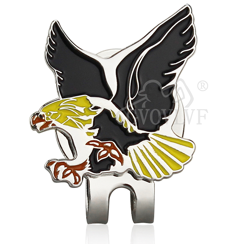 1pc Yellow Eagle Golf Hat Clip - Men'S Yellow Accessories recension och pris
