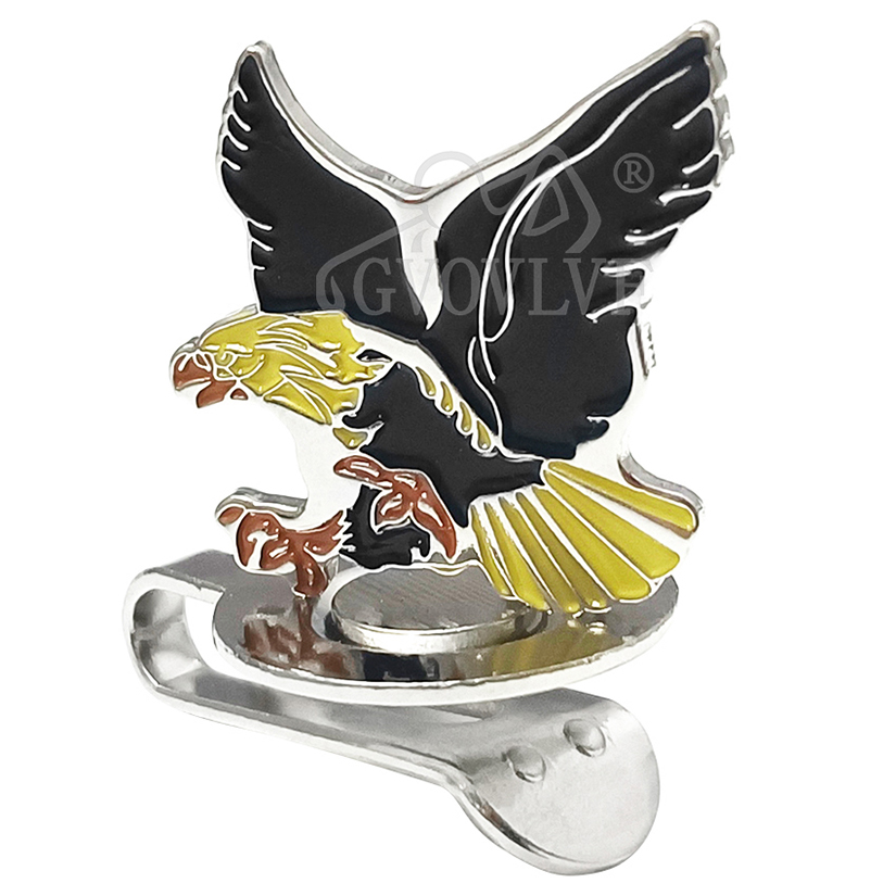 1pc Yellow Eagle Golf Hat Clip - Men'S Yellow Accessories recension och pris