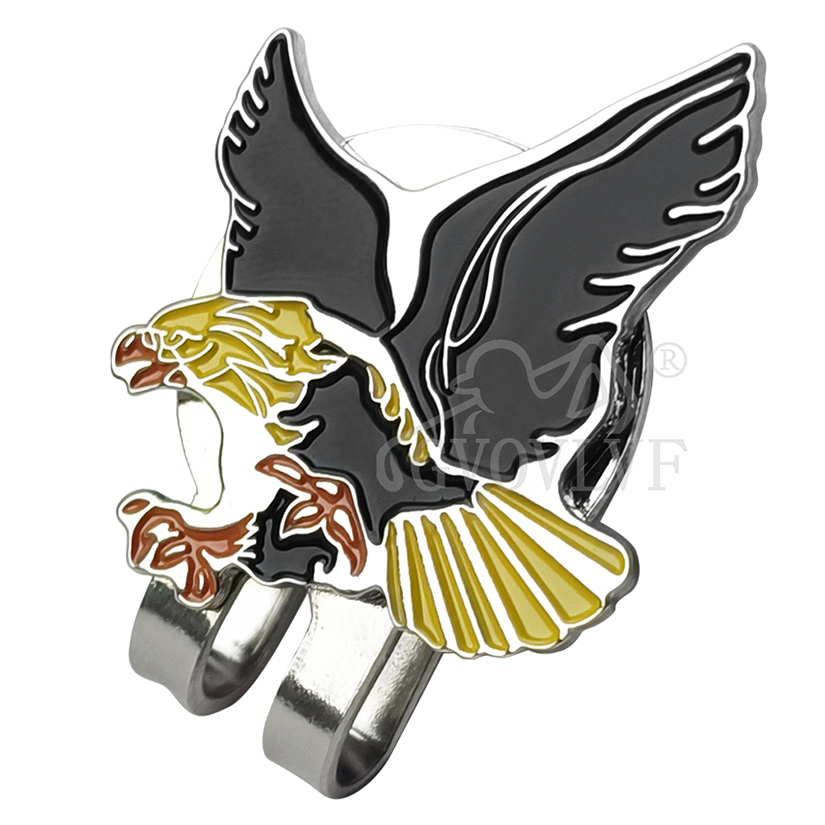 1pc Yellow Eagle Golf Hat Clip - Men'S Yellow Accessories recension och pris